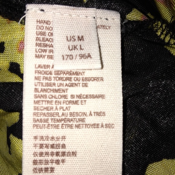 FREE PEOPLE NWT AUTHENTIC BLACK & YELLOW FLORAL TUNIC/DRESS - Picture 15 of 17